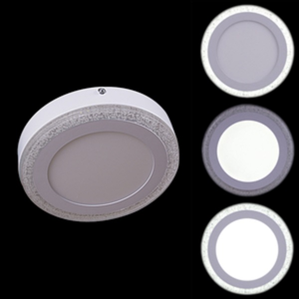 64126-9.5-001QPM LED12+6W WHITE панель светодиодная накладная Улыбка Света
